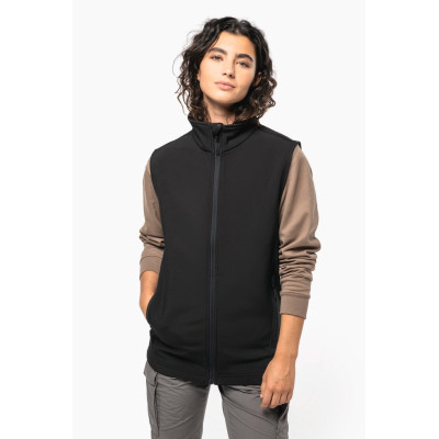 Unisex eco-friendly 2-layer softshell bodywarmer